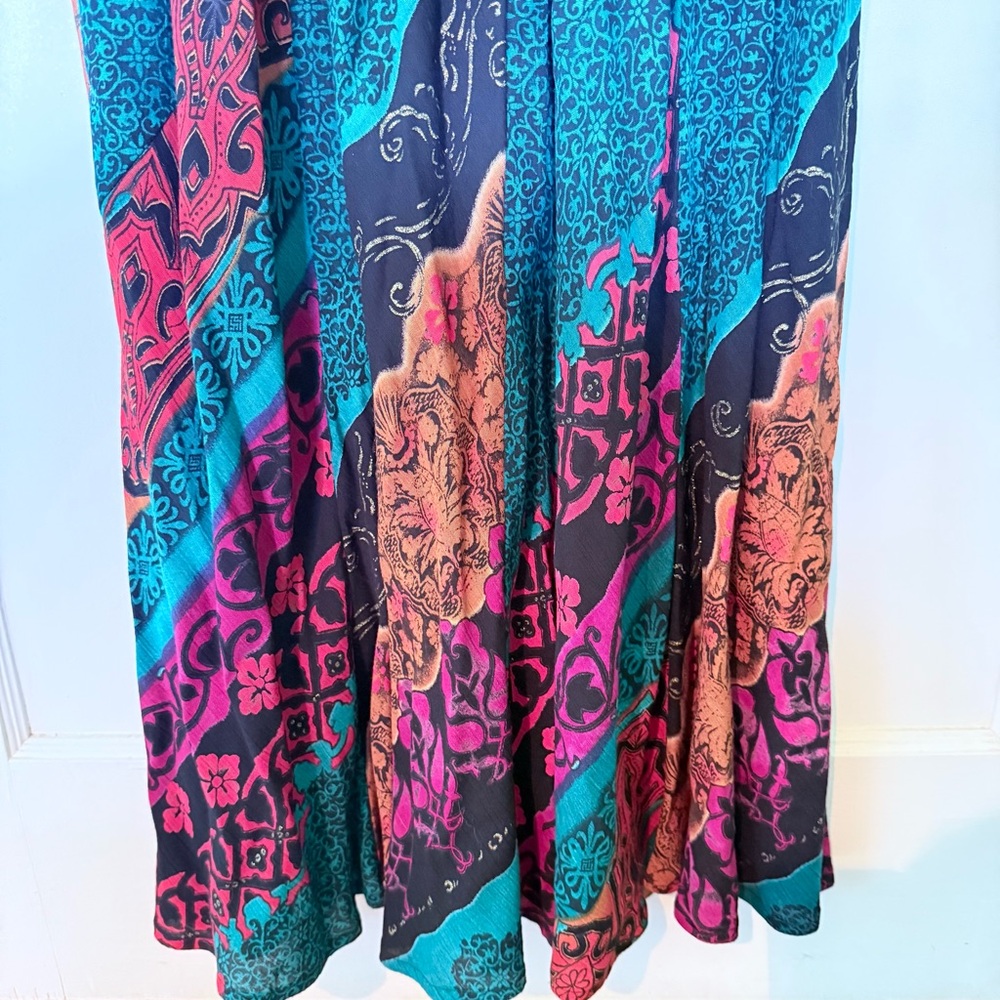 Vintage 1990s Carole Little Boho Maxi Dress - Picture 7 of 9